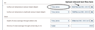 How to upload a time series in WMT